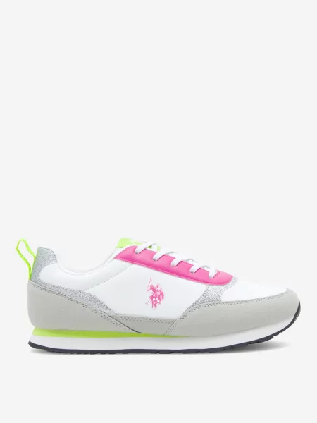 U.S. POLO ASSN. Szary jasny biała