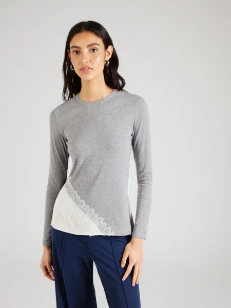 Phillip Lim Póló szürke melír fehér