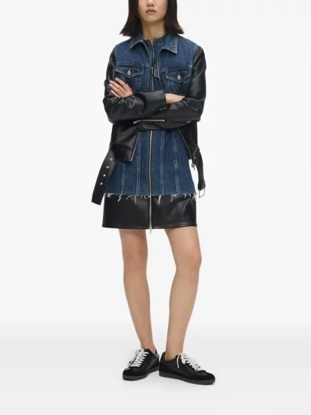 Cu centură rochie din denim Karl Lagerfeld Jeans albastru