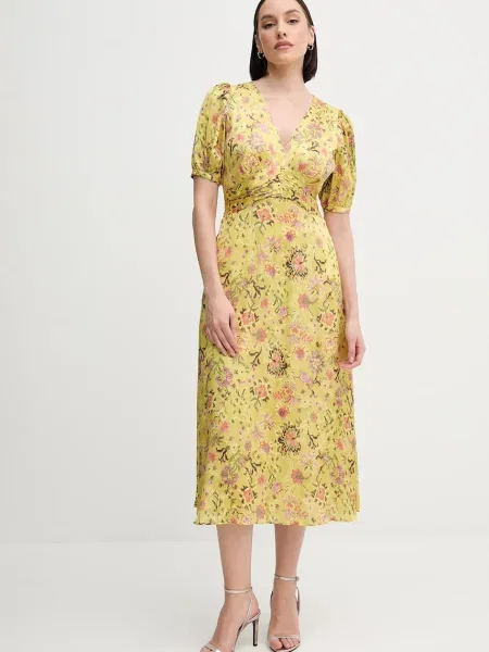 Pedro del Hierro rochie midi evazată verde