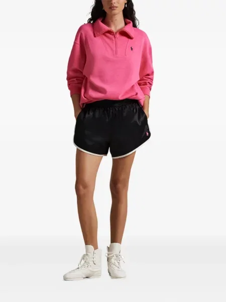 Tricou polo Polo Ralph Lauren cu dungi cu două rânduri de nasturi cu aplicații negru