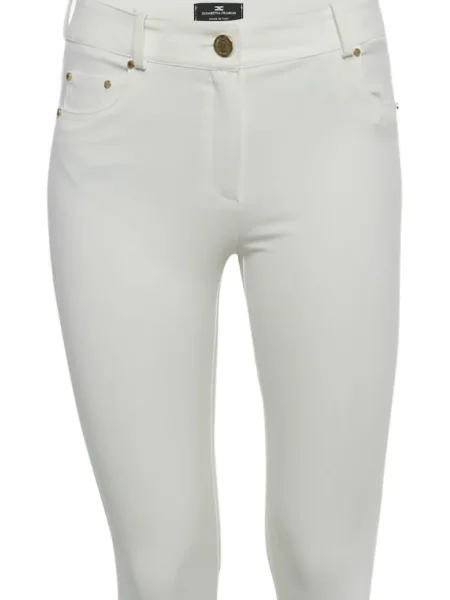 Pantaloni Elisabetta Franchi alb