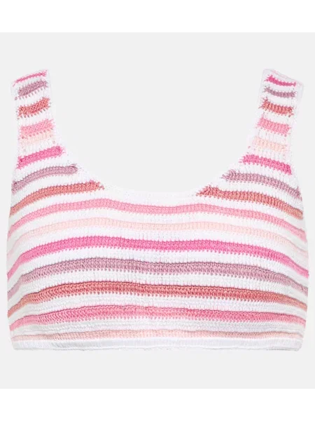 Top Anna Kosturova w paski o krotszym kroju