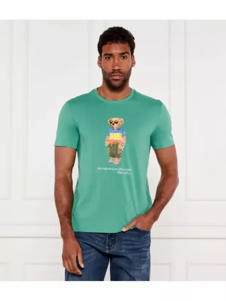 POLO RALPH LAUREN Tricou | Custom slim fit verde
