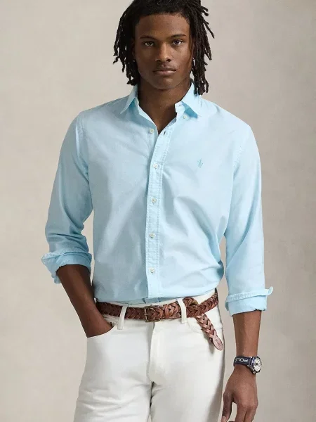 Polo Ralph Lauren camasa din Sport Shirt barbati cu guler clasic regular