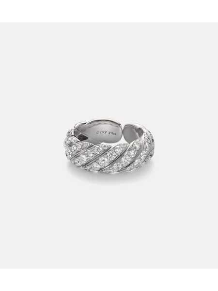 Inel David Yurman alb