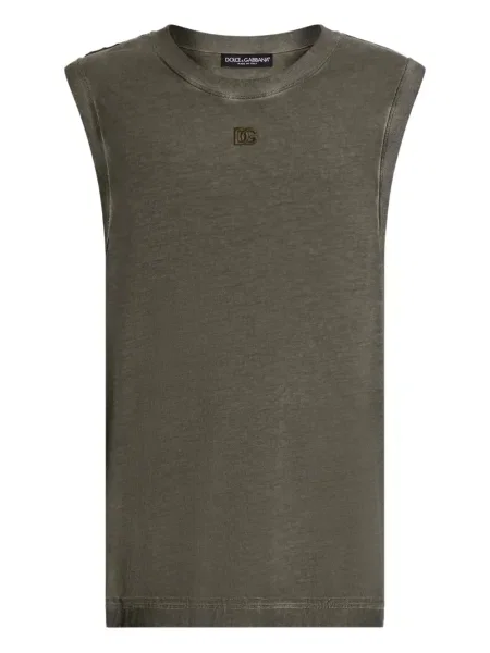 Cămașă Dolce & Gabbana cu aplicații verde