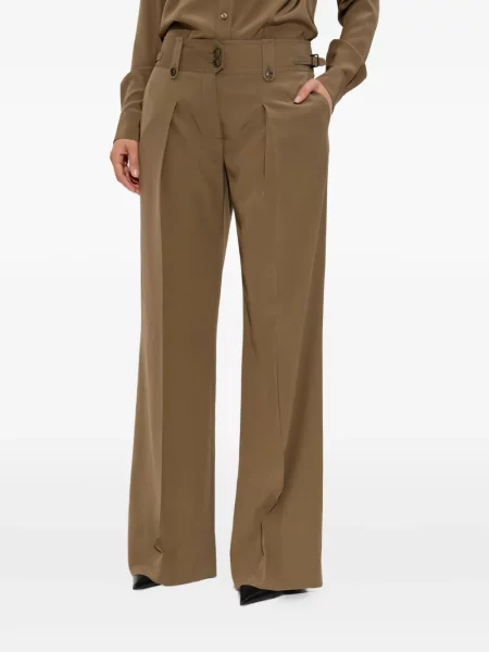 Pantaloni Tom Ford plisate verde