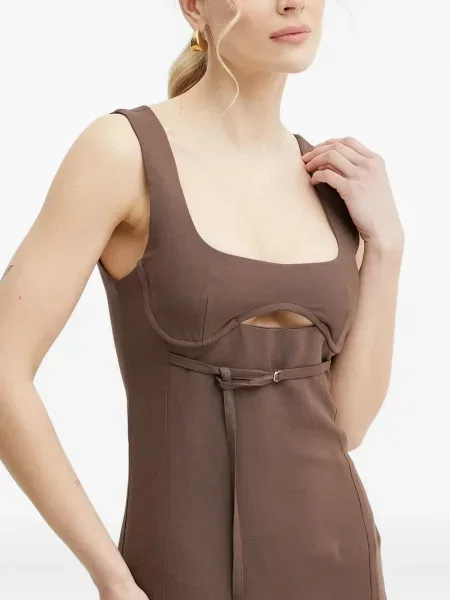 Rochie mini Patrizia Pepe de costum maro