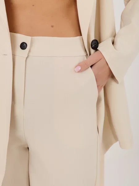 Cu centură curea Italy Moda bej