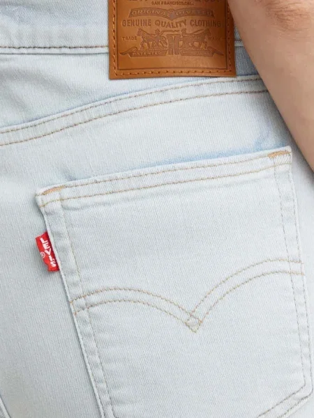 Retro lepršave traperice Levi's® lepršave s izlizanim efektom plava