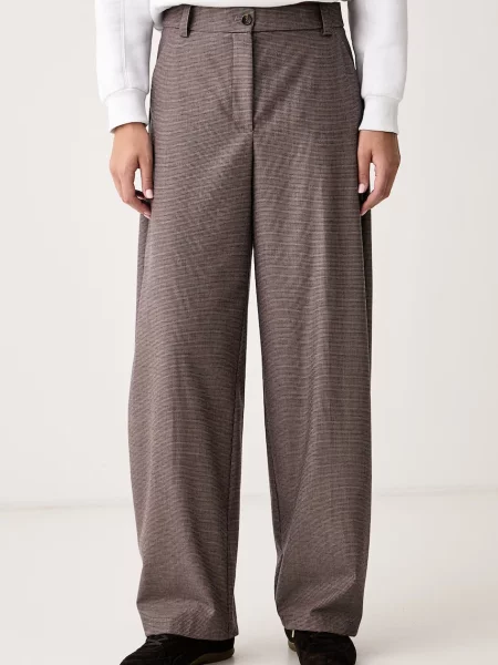 Pinko pantaloni pentru femei cu amestec de lână bej