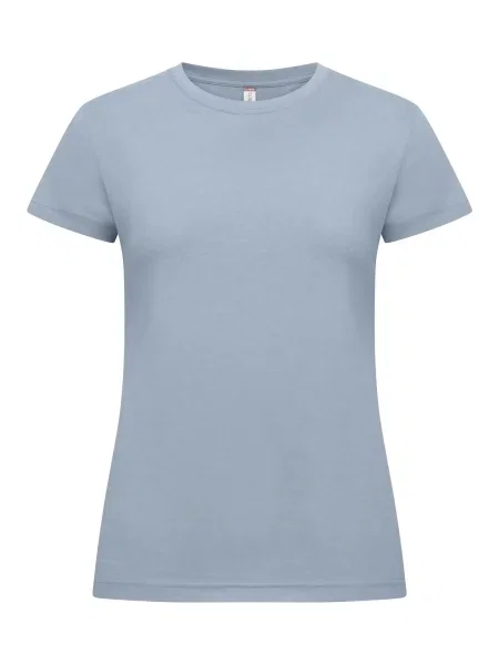 Clique New Classic-T – T-shirt z bawełny ringspun nowoczesny krój niebieska