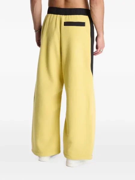 Pantaloni Jordan din fleece galben