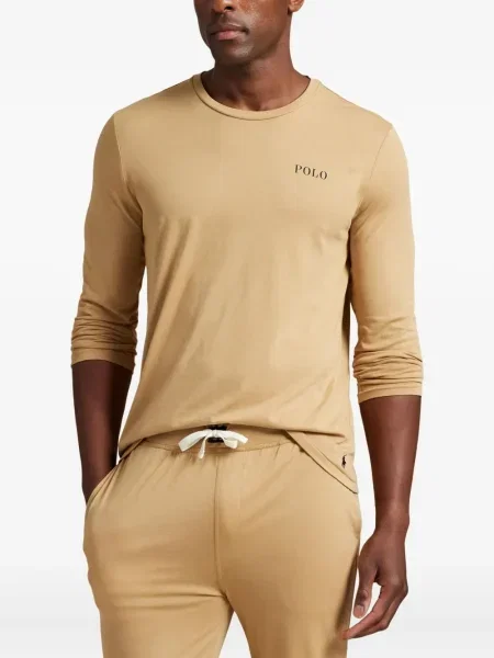 Chiloți Polo Ralph Lauren din țesătură twill cu autograf cu glugă albastru