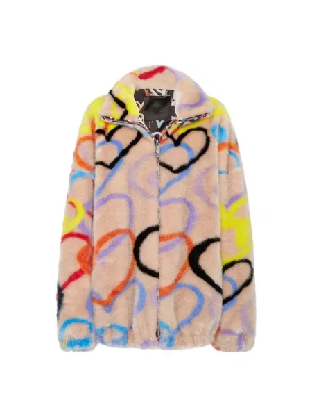 Wielobarwność kurtka Philipp Plein w serca
