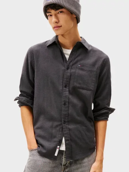 Фланелева сорочка Tommy Jeans чорна
