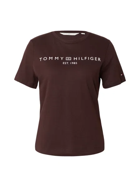 TOMMY HILFIGER Tricou maro închis alb