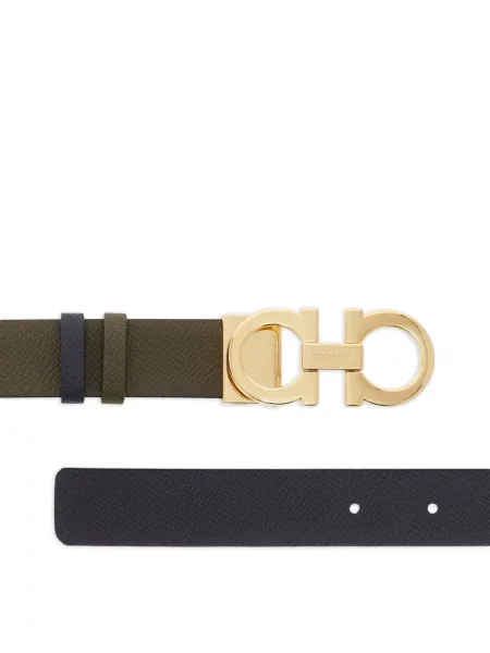 Cu centură reversibil curea Ferragamo verde