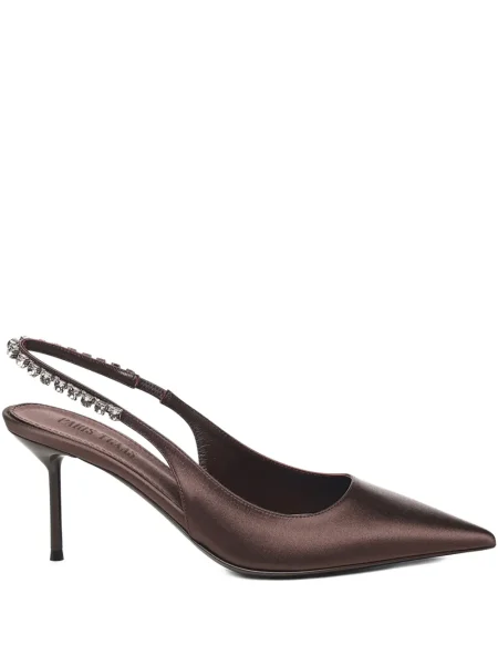 Pantofi cu toc Paris Texas slingback maro