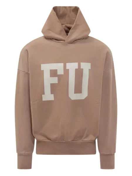 Суичър с качулка Fear Of God кафяво