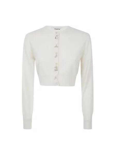 Krótki kardigan Vivetta beżowy