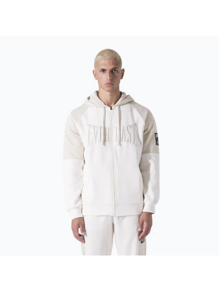 Férfi pulóver Everlast Neutrals Full Zip dusty white/light beige Neutrals Full Zip fehér