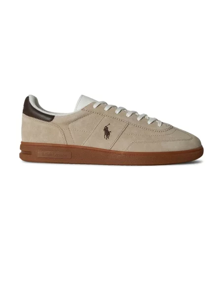 Sneakersy Polo Ralph Lauren skórzane beżowe