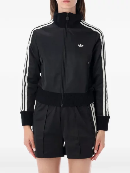 Sneakerși Adidas din piele de căprioară cu dungi cu imagine negru