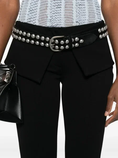 Pantaloni Off-white cu volane alb