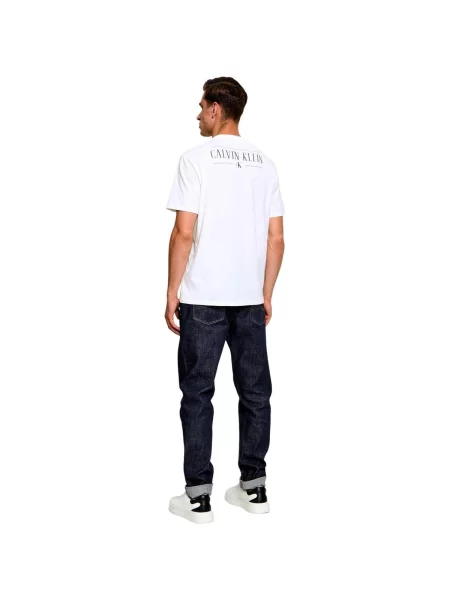 Tricou Calvin Klein Jeans alb