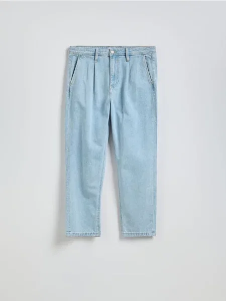 Reserved Blugi straight cu adaos de Lyocell albastru