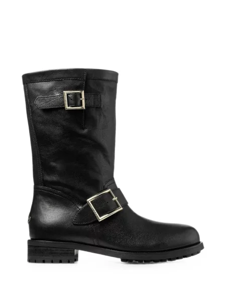 Cizme scurte Jimmy Choo din piele negru