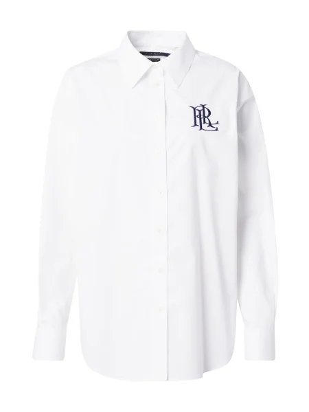 Lauren Ralph Lauren Bluză bleumarin alb