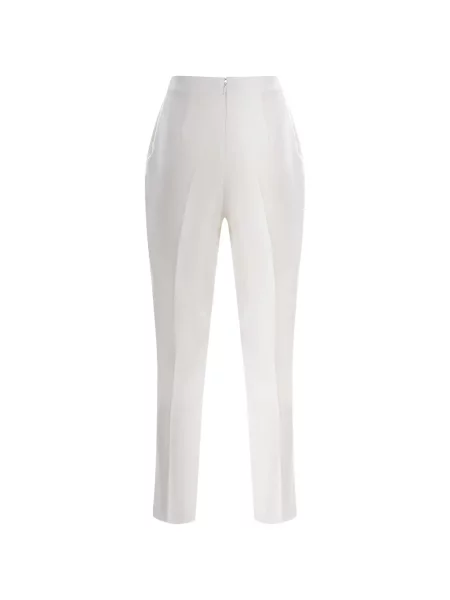 Pantaloni Pinko conici alb