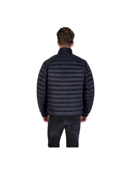 Kurtka puchowa Armani Exchange pikowana niebieska