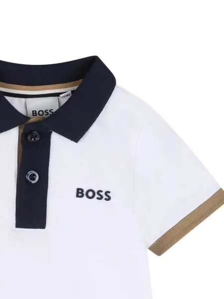 Поло тениска Bosswear бяло