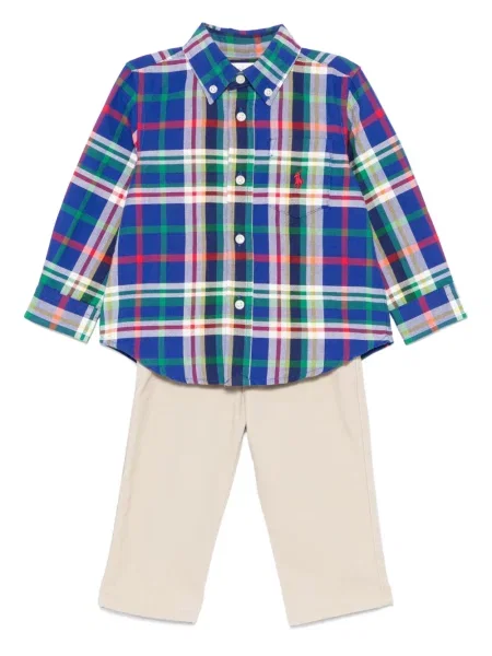 Сhinosy dziecięce Polo Ralph Lauren niebieskie