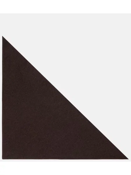 Fular The Row din cașmir maro