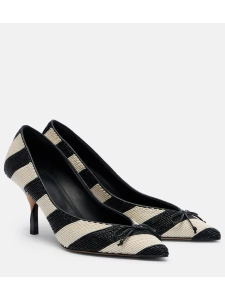 Salonarji Jacquemus s črtami črna