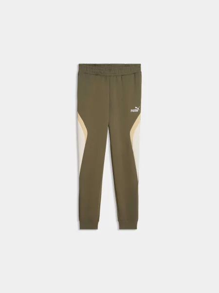 Спортивні штани PUMA Ess Block Sweatpants комбінований верх зелений