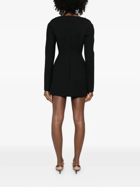 Rochie mini Sportmax cu umeri de costum negru