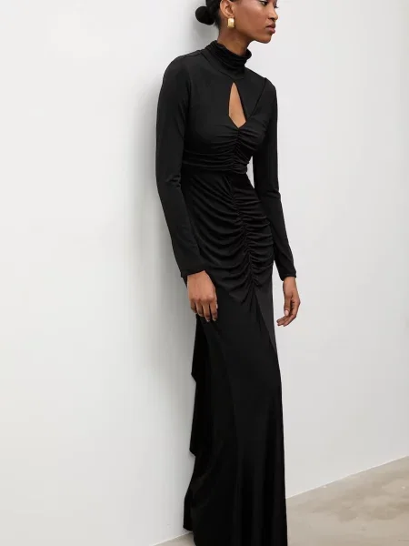 Answear.LAB rochie maxi mulata negru