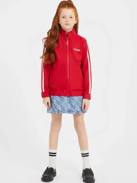 Дитяча Джинсова спідниця GUESS Kids блакитний