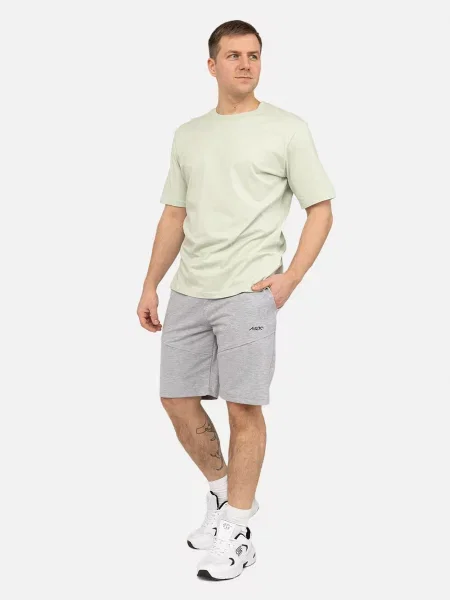 Шорти спортивні YUKI світло-сірий бавовна/поліестер сірі