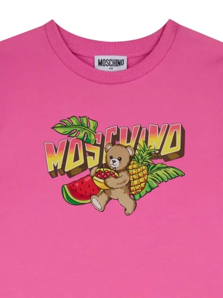 Sukienka dziecięca Moschino różowa