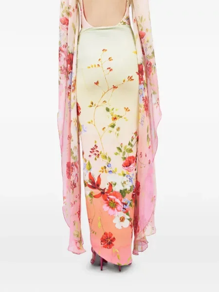 Fustă Roberto Cavalli cu model floral cu imagine