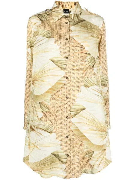 Rochie tip cămașă Fay cu imagine de costum