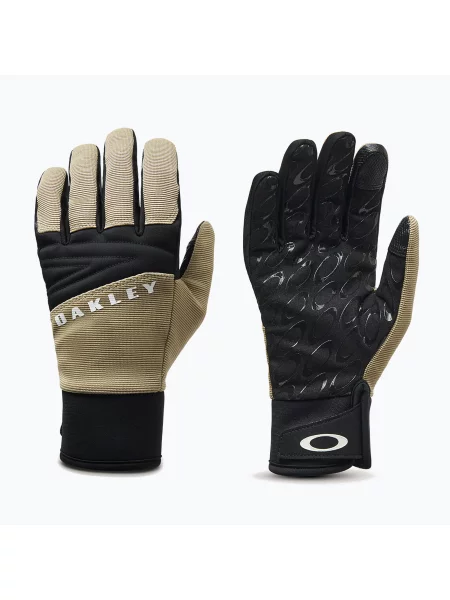 Скиорски ръкавици Oakley Factory Ellipse Pebble кафяво