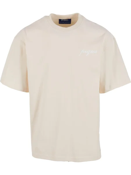 Pequs Majica svijetlobež bijela